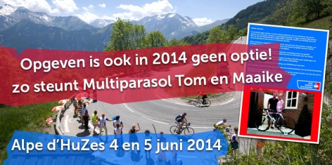 Steun Tom en Maaike bij hun Alpe d’Huzes avontuur!
